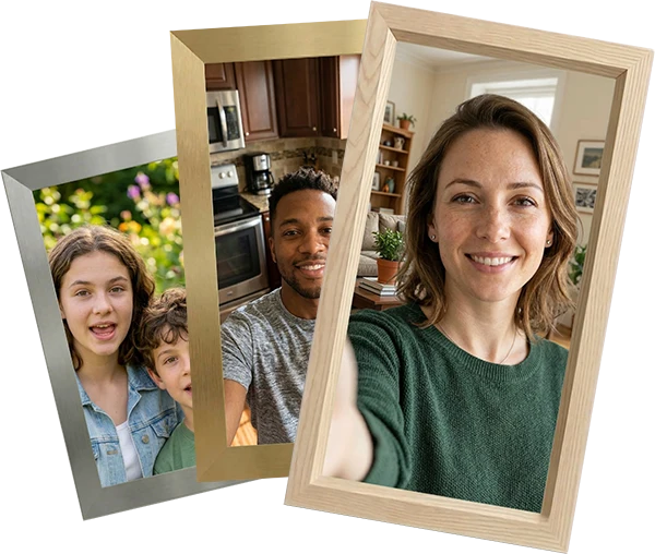 Decorative video frame overlays for tribute compilations